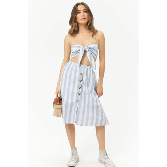 Reverse Dresses & Skirts - 2 Piece Stripe Midi Skirt Set